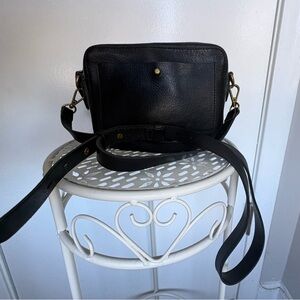 Madewell Black Leather Small Transport Camera Bag